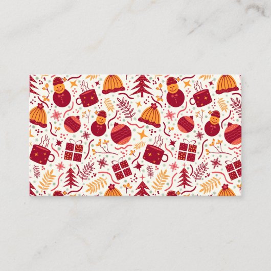 Christmas Decor  Visitekaartje (Voorkant)