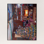 CHRISTMAS DECORATED THUIS LEGPUZZEL (Verticaal)