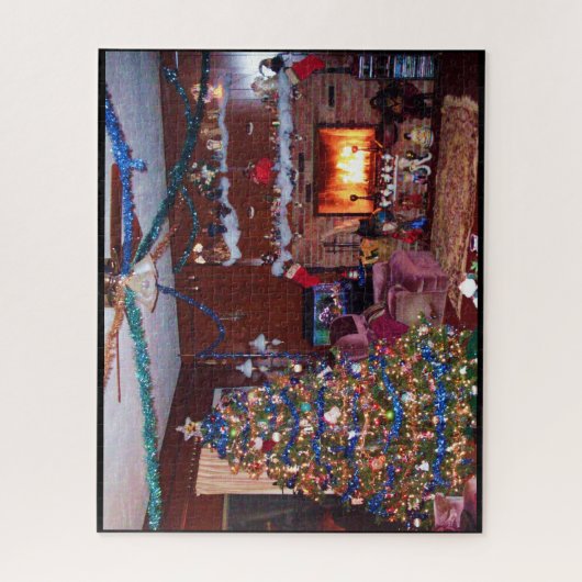 CHRISTMAS DECORATED THUIS LEGPUZZEL (Verticaal)