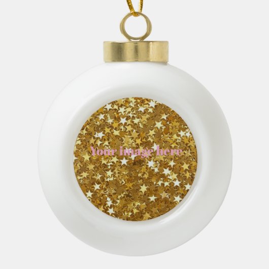  Christmas decorations  Keramische Bal Ornament (Voorkant)