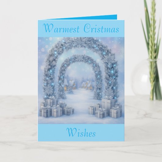 Christmas Decorative Card Feestdagen Kaart (Voorkant)