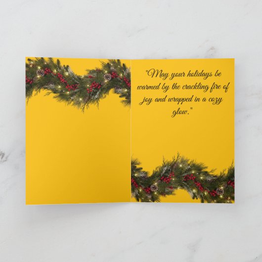 Christmas Decorative Card Feestdagen Kaart (Binnen)