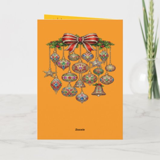 Christmas Decorative Card Feestdagen Kaart (Achterkant)