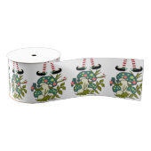 Christmas Decorative Ribbon, Elf Mushroom Grosgrain Lint (Spoel)