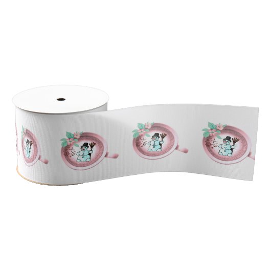 Christmas Decorative Ribbon, Snowman  Grosgrain Lint (Spoel)