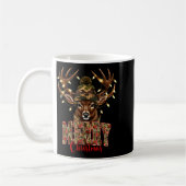 Christmas Deer Camouflage Hunting Camo Reindeer &a Koffiemok (Links)