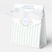 Christmas Deer Crest | Monogram Bedankdoosjes (Voorkant Zijde)