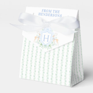 Christmas Deer Crest | Monogram Bedankdoosjes