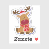 Christmas Deer Delight Sticker (Vel)