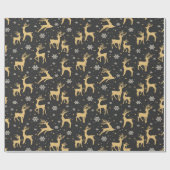 Christmas Deer Gift Wrap voor feestdagen Cadeaupapier (Vlak)