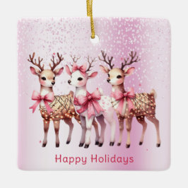 Christmas Deer Holiday Ornament