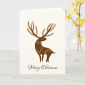 Christmas deer kaart (Gele Bloem)