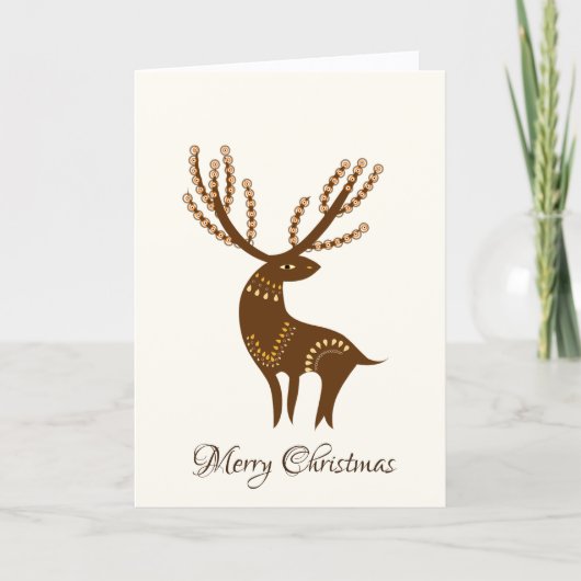 Christmas deer kaart (Voorkant)