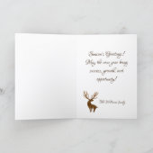 Christmas deer kaart (Binnen)