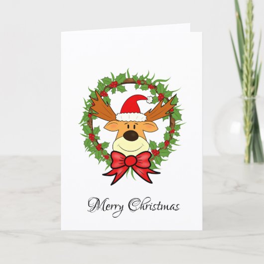 Christmas deer kaart (Voorkant)
