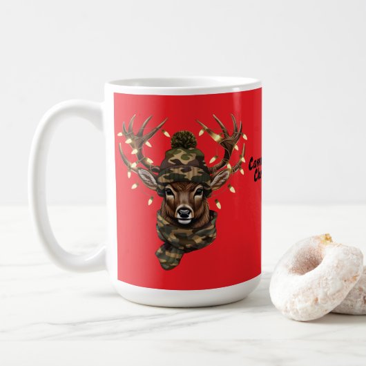 Christmas deer Mug Koffiemok (Met donut)