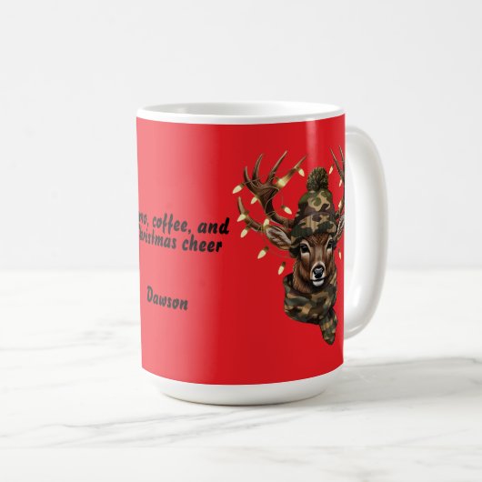 Christmas deer Mug Koffiemok (Voorkant rechts)