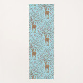 Christmas deer on blue yogamat (Voorkant)