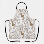 Christmas deer on white schort (Voorkant)