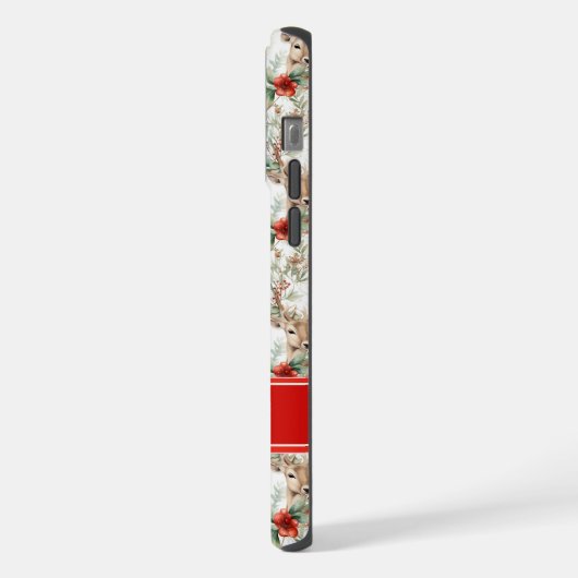Christmas Deer Phone Case | Personalized Name iPhone Hoesje (Linkerkant)