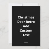 Christmas Deer Season Cute Festive Retro Style Feestdagenkaart (Achterkant)