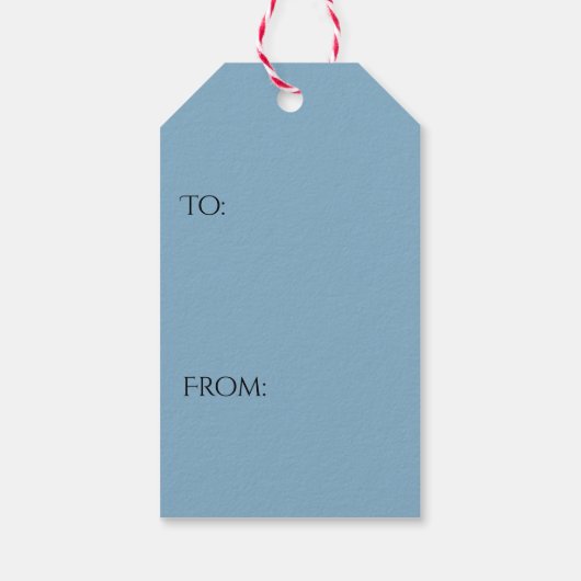 Christmas Deer Snowy Forest Cadeaulabel (Achterkant)