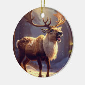 Christmas DEER TO SANTA'S HEART Keramisch Ornament (Links)