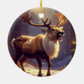 Christmas DEER TO SANTA'S HEART Keramisch Ornament (Achterkant)