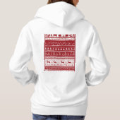 Christmas deer ,trees and snow hoodie for women  (Achterkant)