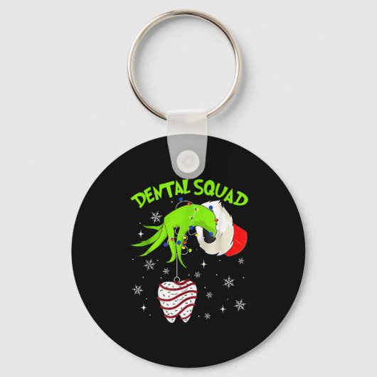 Christmas Dental Squad Cute Dentist Dental Hygieni Sleutelhanger (Voorkant)