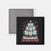 Christmas Dental Squad Oh Dentistree  Magneet (Voorkant / Achterkant)