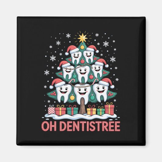 Christmas Dental Squad Oh Dentistree  Magneet (Voorkant)