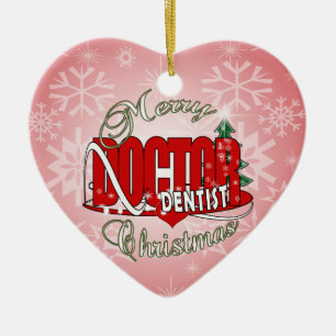 CHRISTMAS DENTIST KERAMISCH ORNAMENT