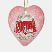 CHRISTMAS DENTIST KERAMISCH ORNAMENT (Links)
