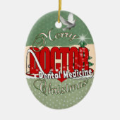 CHRISTMAS DENTIST KERAMISCH ORNAMENT (Voorkant)