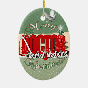 CHRISTMAS DENTIST KERAMISCH ORNAMENT