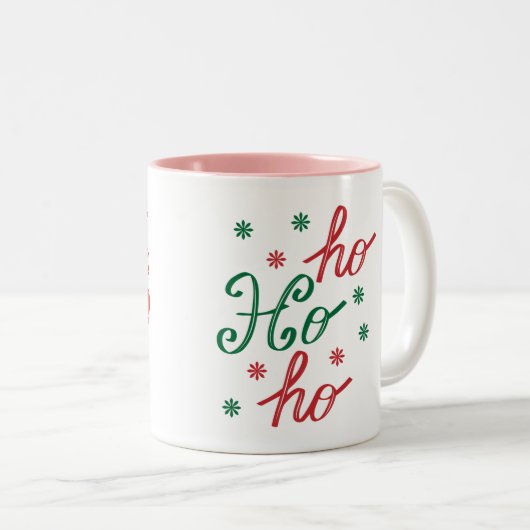 christmas design- coffee mug  tweekleurige koffiemok (Voorkant rechts)