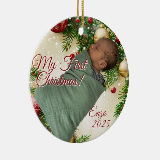 Christmas Design Keramisch Ornament (Rechts)