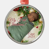 Christmas Design Metalen Ornament (Voorkant)