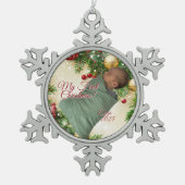 Christmas Design Tin Sneeuwvlok Ornament (Voorkant)