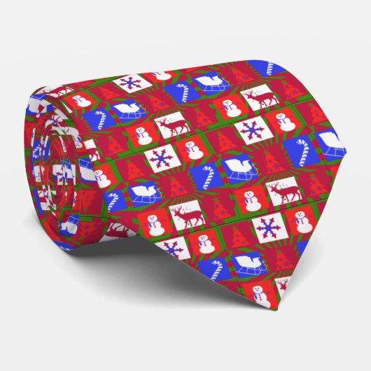 CHRISTMAS DESIGNER STROPDAS VOOR MANNEN - BESTE GI (Opgerold)