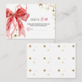 Christmas Diaper Raffle Baby Shower Informatiekaartje (Voorkant / Achterkant)