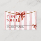 Christmas Diaper Raffle Card Informatiekaartje (Voorkant)