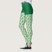 Christmas Dill Pickle wearing a Santa Hat Leggings (Links)