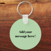 Christmas Dill Pickle wearing a Santa Hat Sleutelhanger (Achterkant)