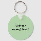 Christmas Dill Pickle wearing a Santa Hat Sleutelhanger (Achterkant)