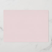 Christmas Dinner Elegant Red Folie Uitnodiging (Achterkant)