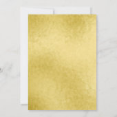 Christmas dinner party gold and red baubles kaart (Achterkant)