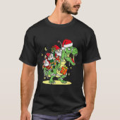 Christmas, Dino, Ugly Xmas, Trex Dinosaur, Gnome  T-shirt (Voorkant)