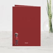 Christmas dinosaur kaart (Achterkant)